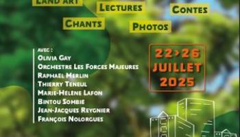 affiche forêt de la nature à la ville