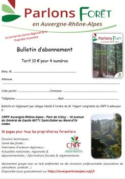 Abonnement Parlons Forêt