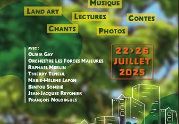 affiche forêt de la nature à la ville
